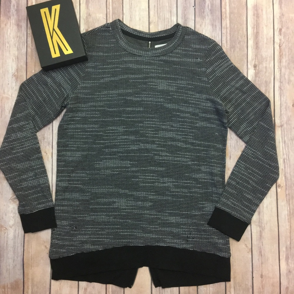 LOU & GREY Zippered Sweater Top Size Small